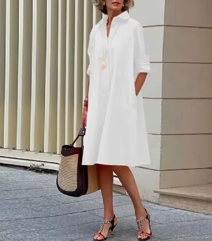 Laine™ | Chic Everyday Button Front Dress