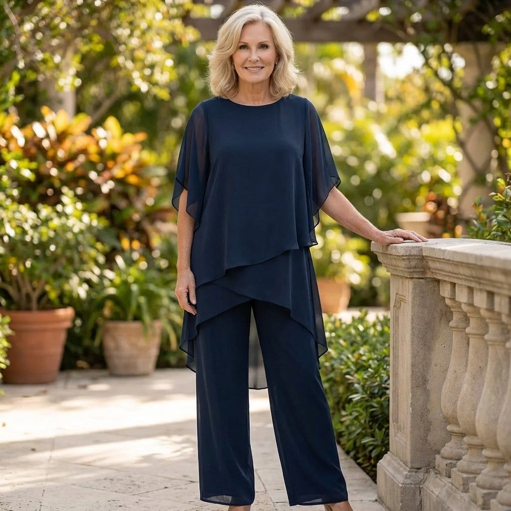 Tessa™ | Elegant Layered Pant Set