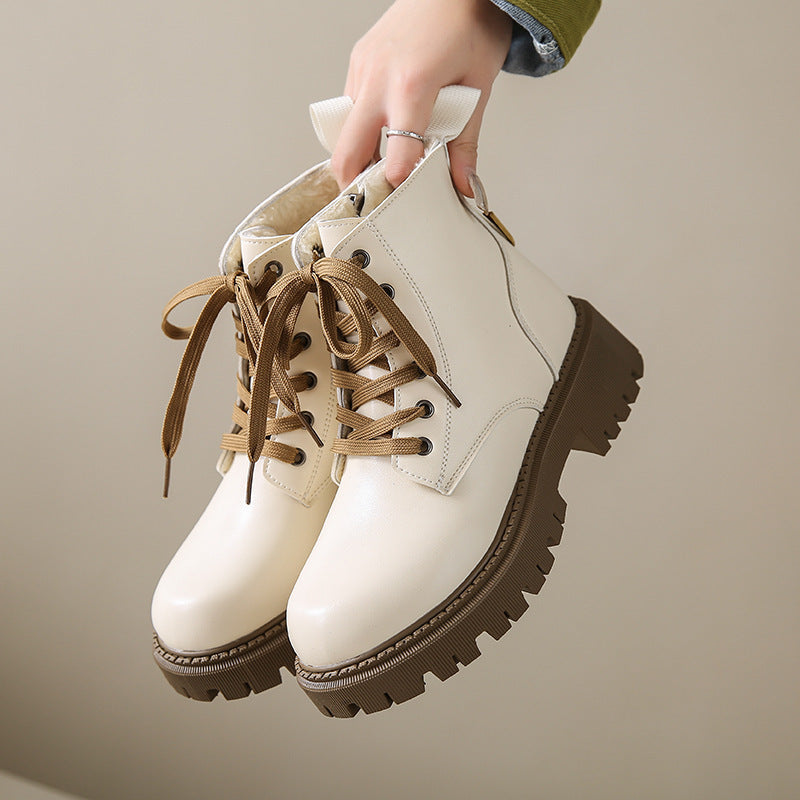 Fia™ | Fleece Lined Combat Boots