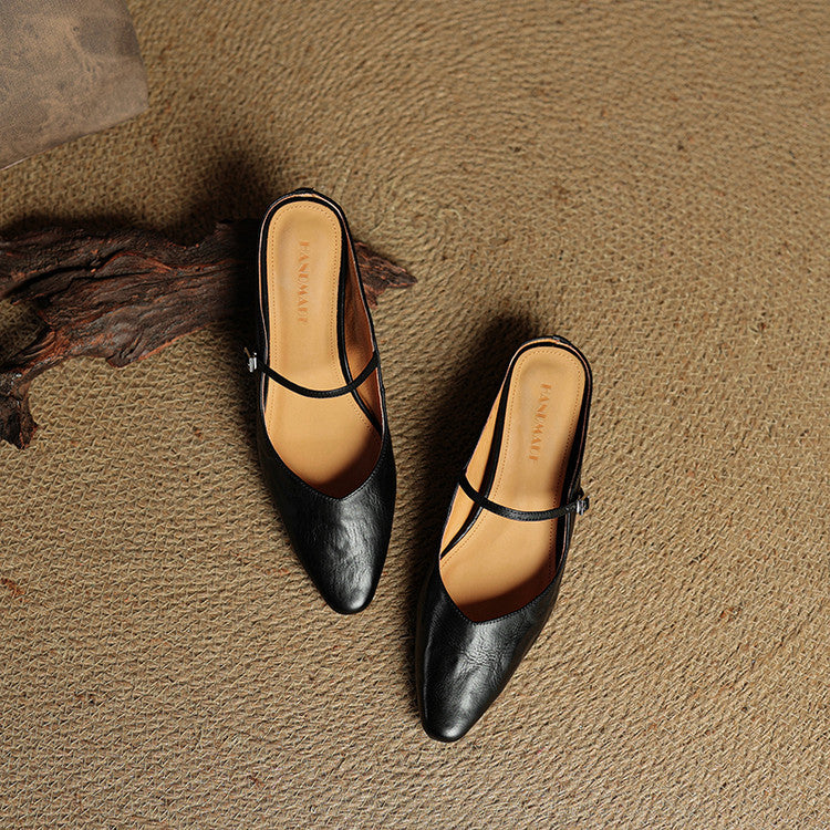 Hannah™ | Orthopedic Leather Mules