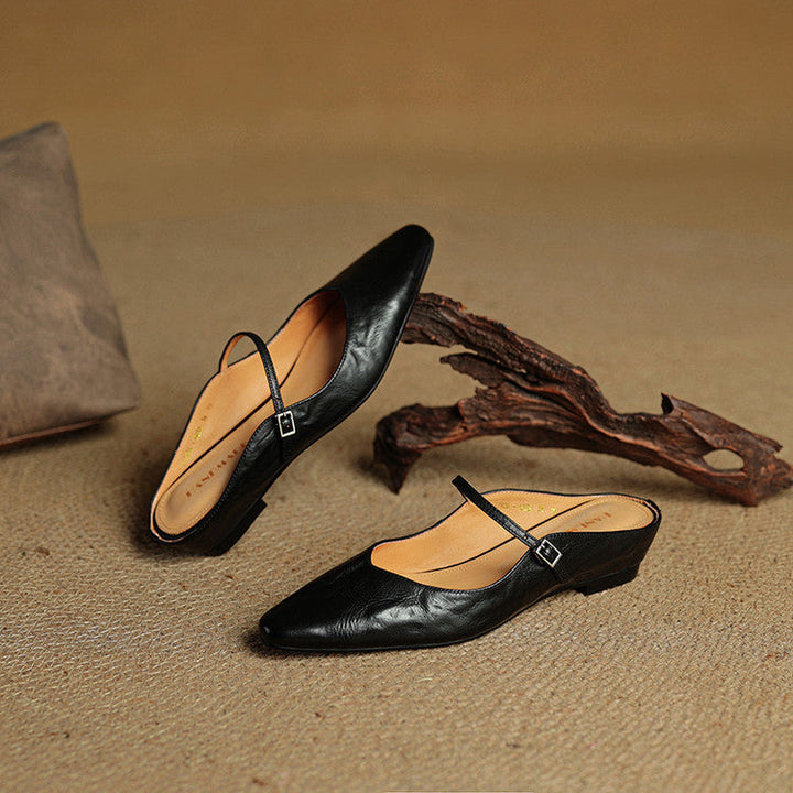 Hannah™ | Orthopedic Leather Mules