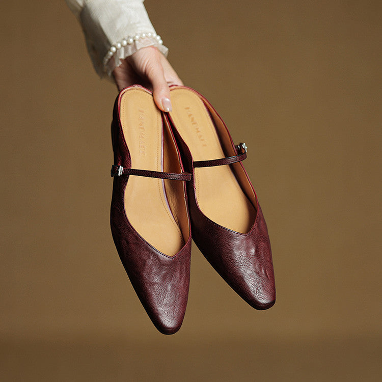 Hannah™ | Orthopedic Leather Mules