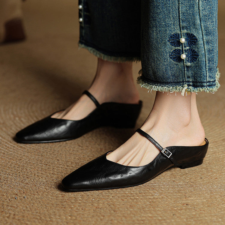 Hannah™ | Orthopedic Leather Mules