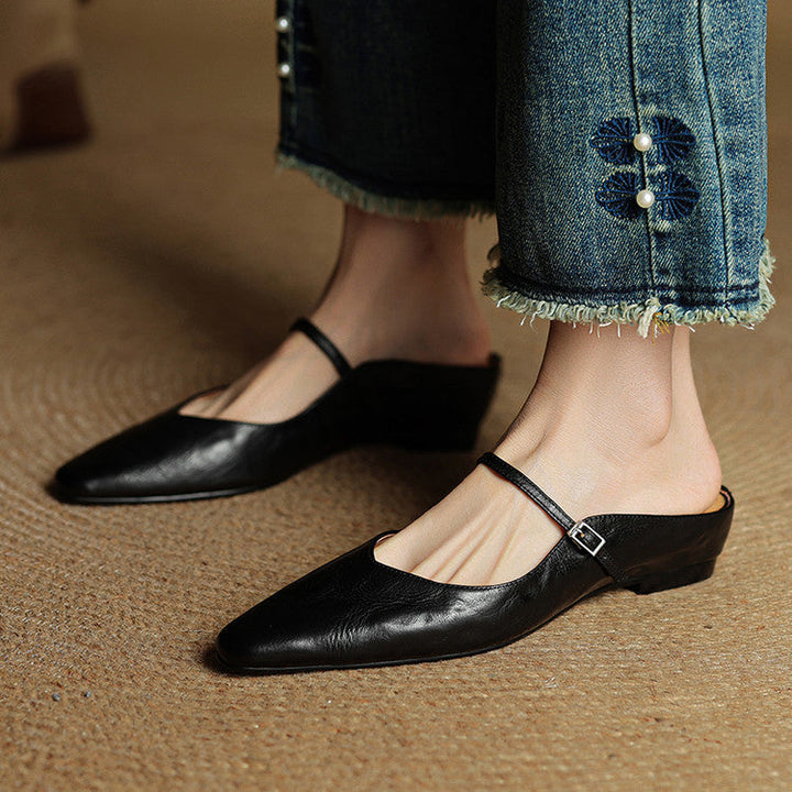 Hannah™ | Orthopedic Leather Mules
