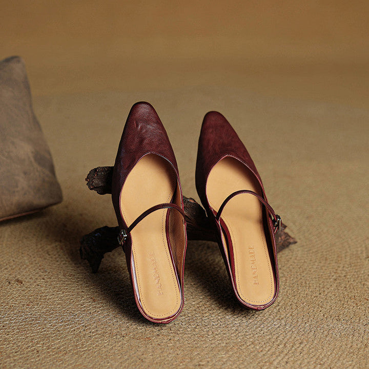 Hannah™ | Orthopedic Leather Mules