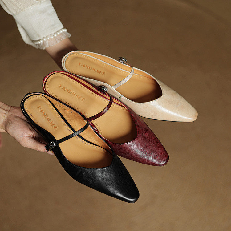 Hannah™ | Orthopedic Leather Mules