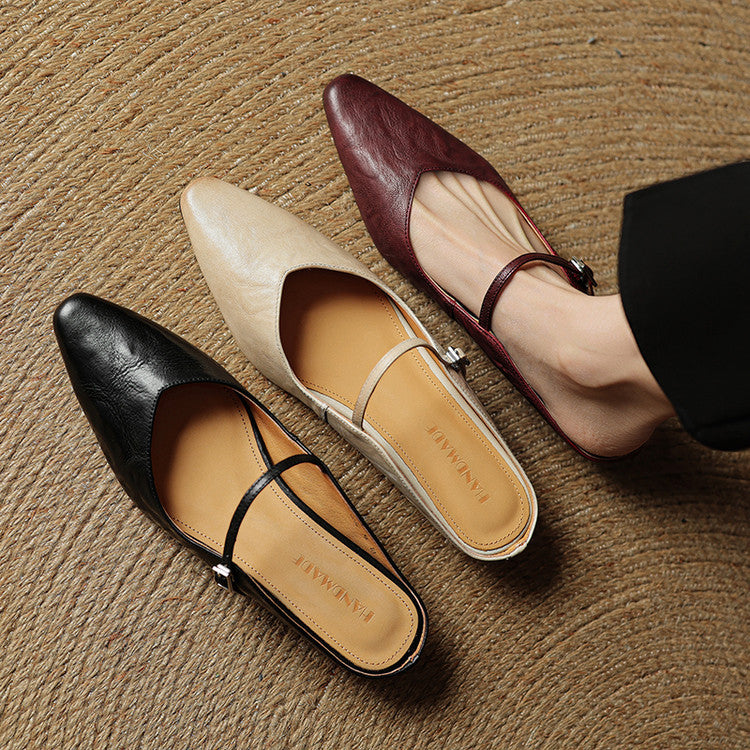 Hannah™ | Orthopedic Leather Mules