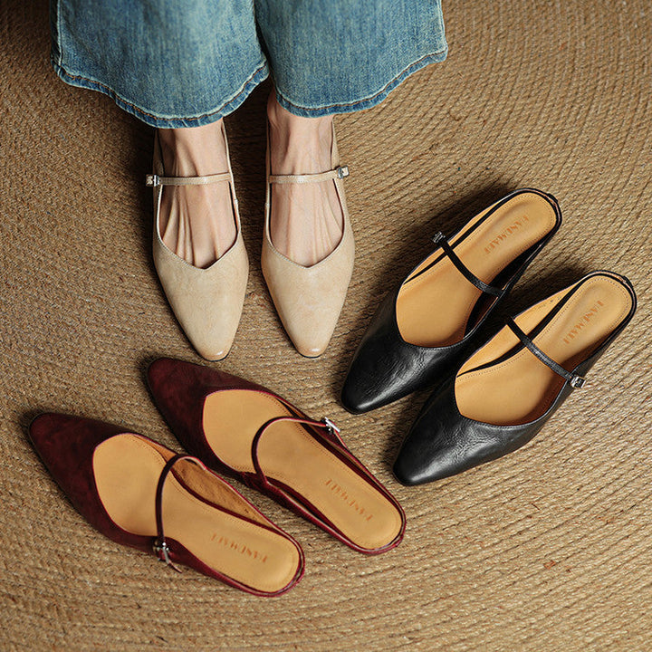 Hannah™ | Orthopedic Leather Mules