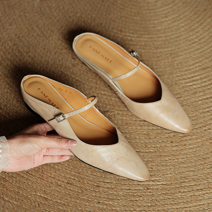 Hannah™ | Orthopedic Leather Mules