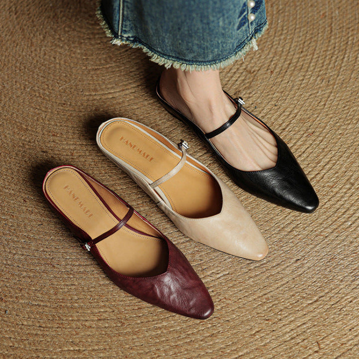 Hannah™ | Orthopedic Leather Mules