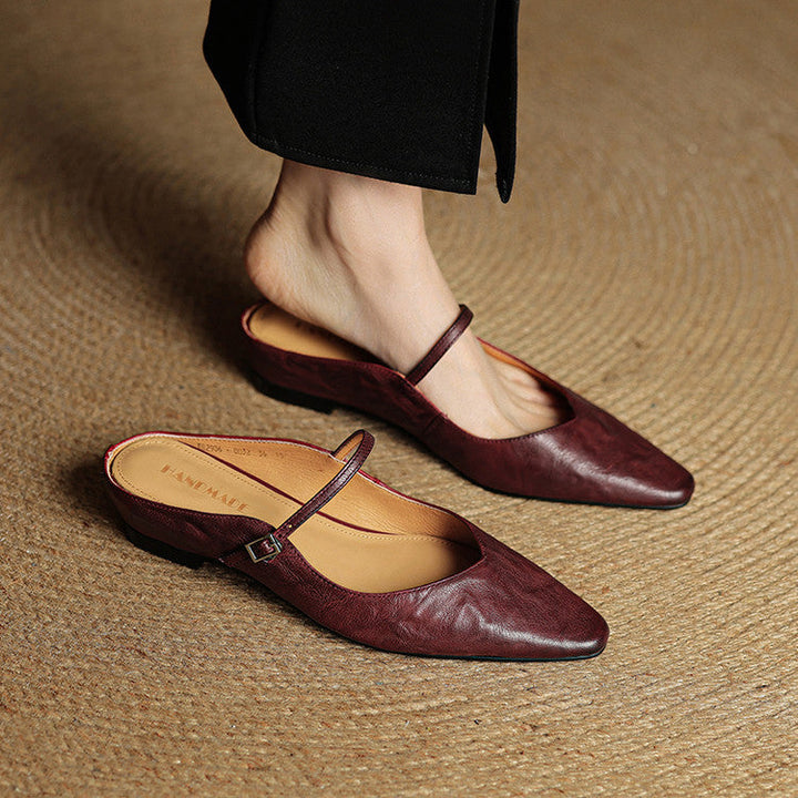 Hannah™ | Orthopedic Leather Mules