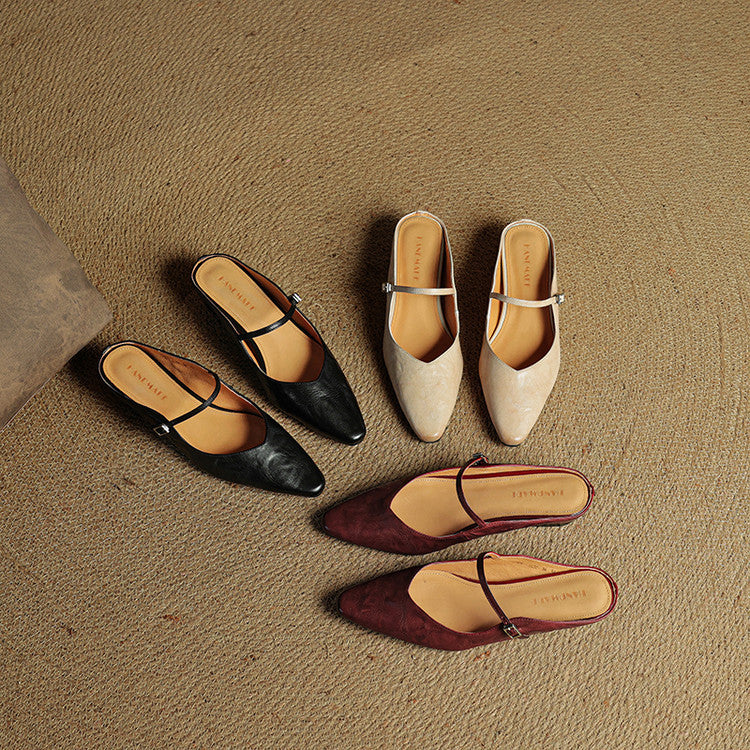 Hannah™ | Orthopedic Leather Mules