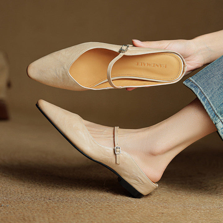 Hannah™ | Orthopedic Leather Mules