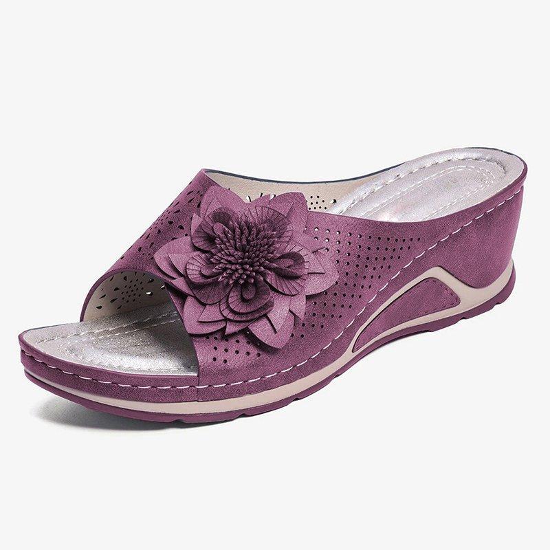 Meredith™ | Orthopedic Comfort Wedge Slide Sandals