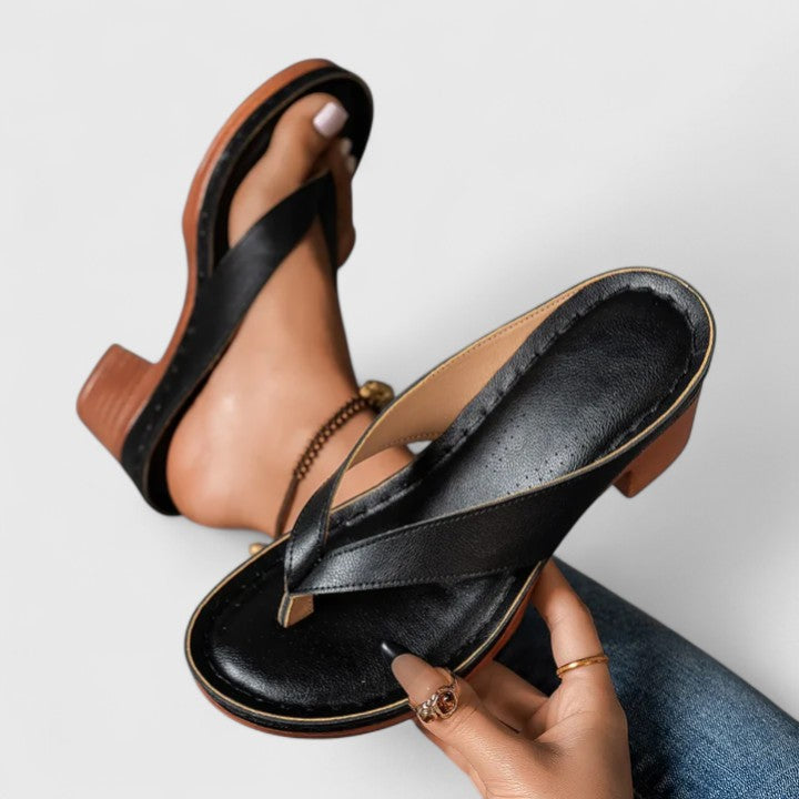Sloan™ | Elegant Cross-Strap Block Heels