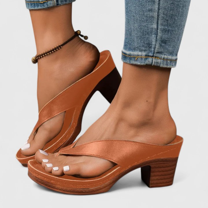 Sloan™ | Elegant Cross-Strap Block Heels