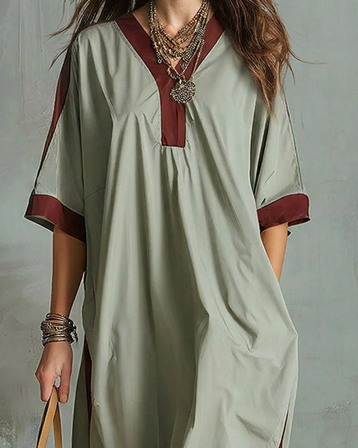 Natalie™ | Casual Elastic Hem Midi Dress