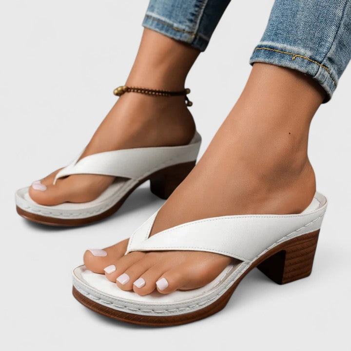 Sloan™ | Elegant Cross-Strap Block Heels