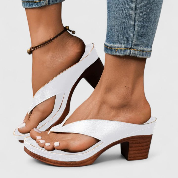 Sloan™ | Elegant Cross-Strap Block Heels