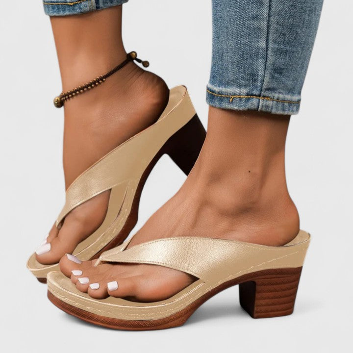 Sloan™ | Elegant Cross-Strap Block Heels