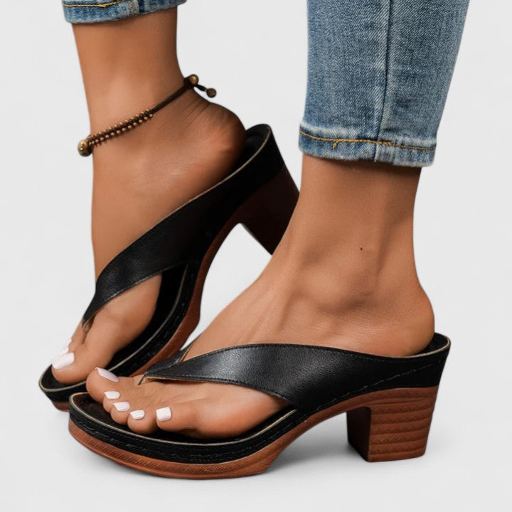 Sloan™ | Elegant Cross-Strap Block Heels