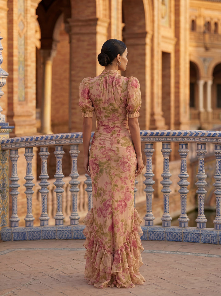 Sylvia™ | Floral Print Bodycon Dress