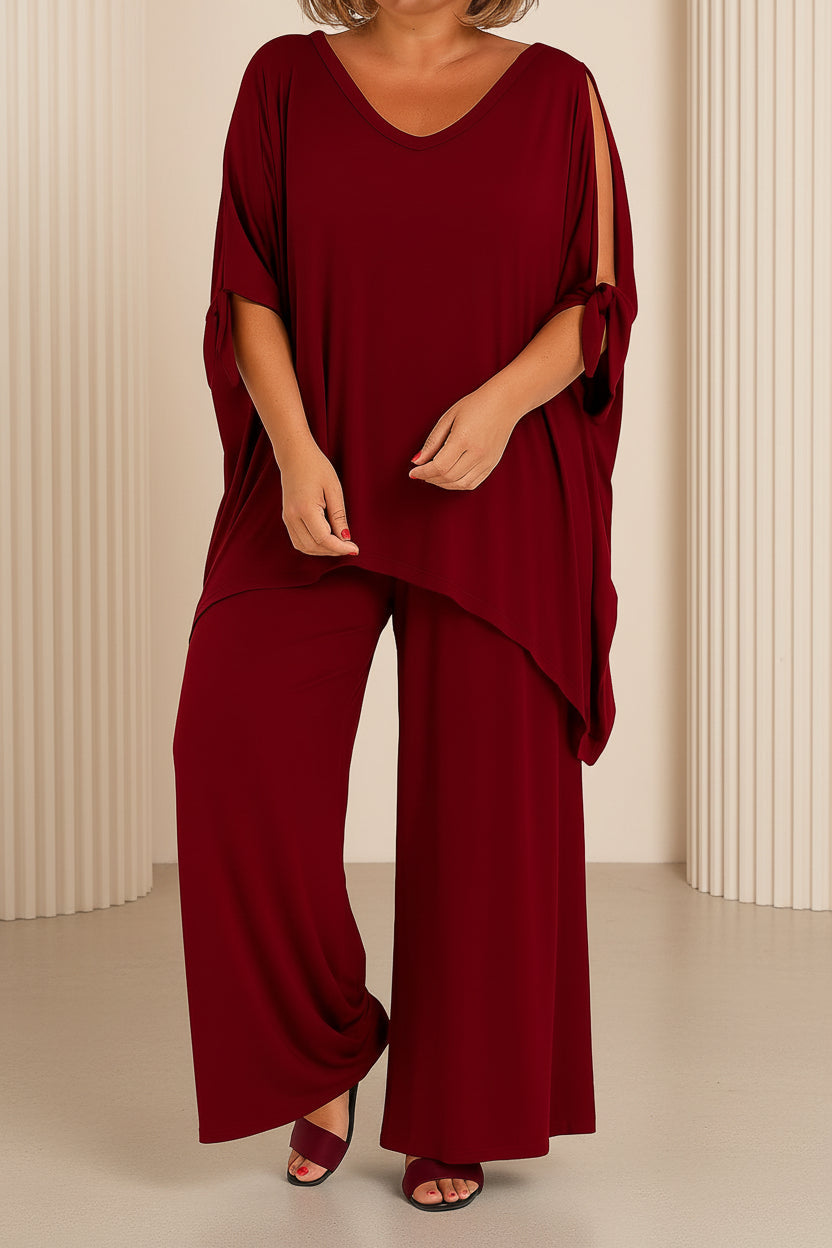 Corine™ | Comfortable Knit Top Trouser Set