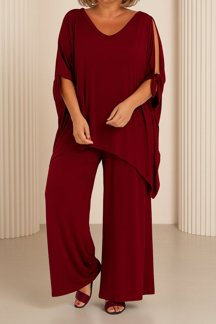 Corine™ | Comfortable Knit Top Trouser Set