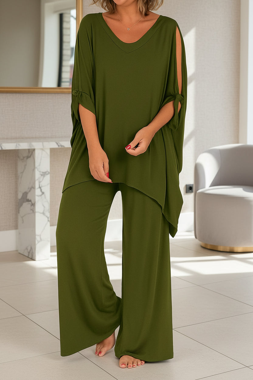 Corine™ | Comfortable Knit Top Trouser Set