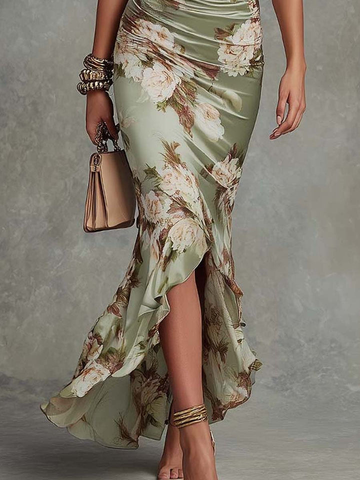 Lois™ | Elegant Floral Wrap Maxi Dress