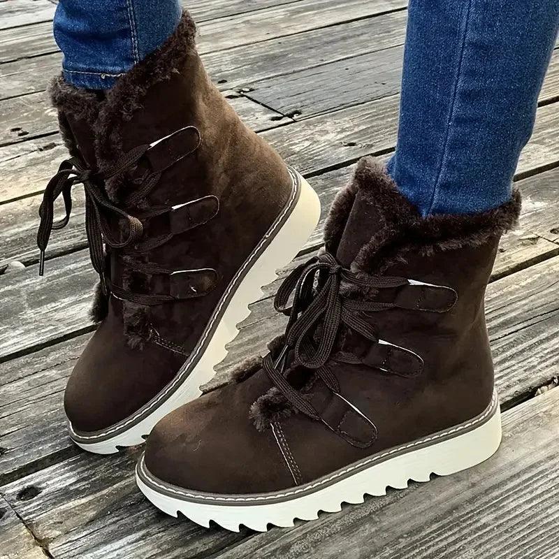 ArcticBloom™ | Plush-Lined Winter Boots