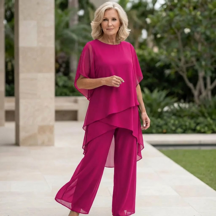 Tessa™ | Elegant Layered Pant Set
