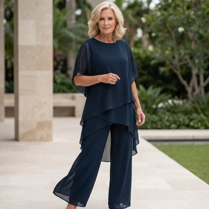Tessa™ | Elegant Layered Pant Set
