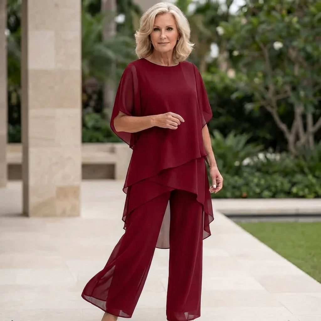 Tessa™ | Elegant Layered Pant Set