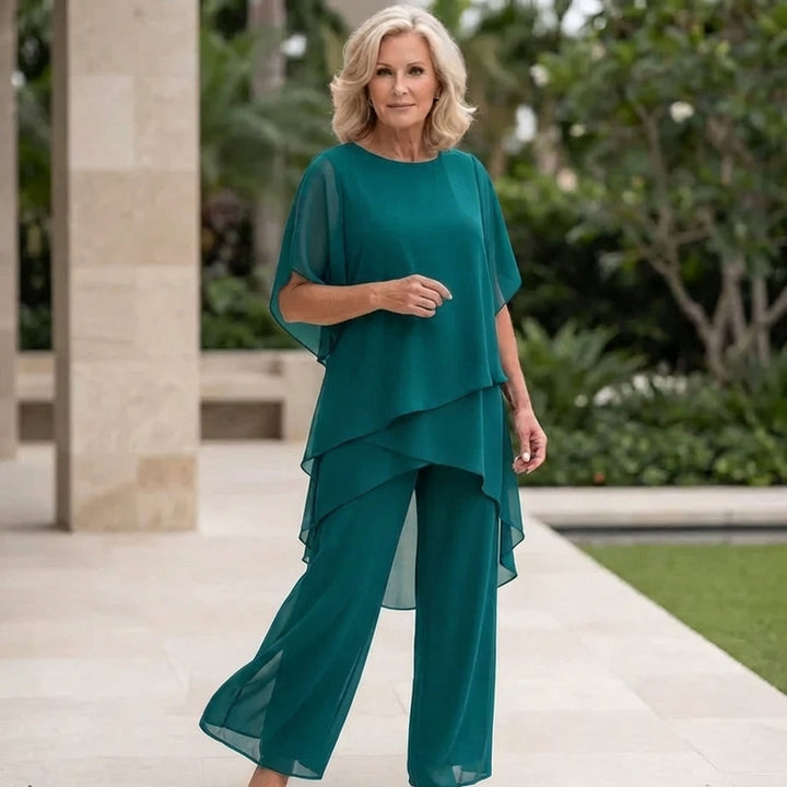 Tessa™ | Elegant Layered Pant Set