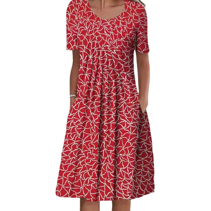 Zelda™ | Loose Fit Summer Printed Midi Dress