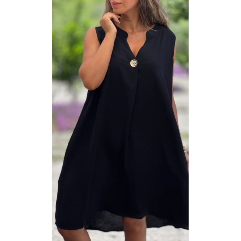 Elsie | Sleeveless V-neck Dress